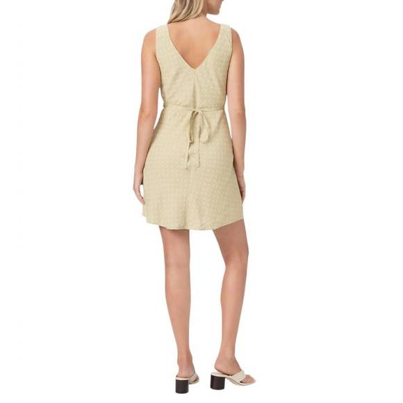 NEW PAIGE juanita dress in pale olive/seashell - Picture 3 of 4